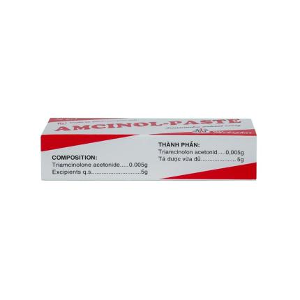 Thuốc bôi Amcinol-Paste 5mg - Điều trị viêm ở miệng, lợi và môi