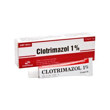 Thuốc Bôi Clotrimazol 1% Điều Trị Nấm Ngoài Da Tuýp 5g