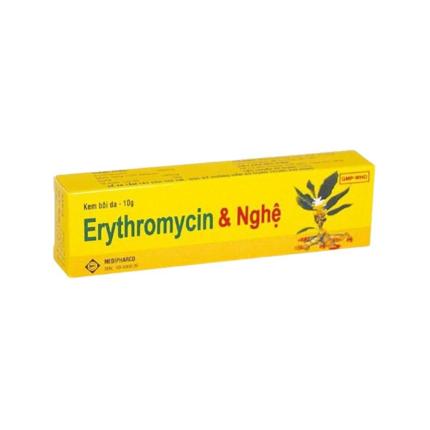 Thuốc Bôi Erythromycin & Nghệ Medipharco Tuýp 10g