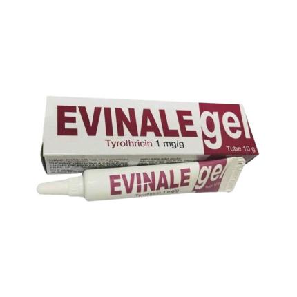 Thuốc Bôi Evinale Gel Tyrothricin 1Mg Tuýp 10g 