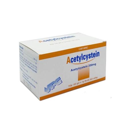 Bột Acetylcystein 200mg (100 gói) Pharimexco