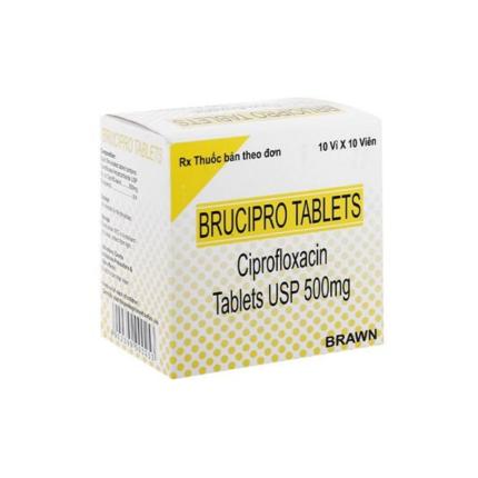 Brucipro Tablets Cipro 500Mg Brawn (H100V)
