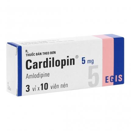 Thuốc Cardilopin 5Mg điều trị cao huyết áp, đau thắt ngực