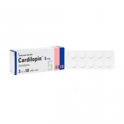 Thuốc Cardilopin 5Mg điều trị cao huyết áp, đau thắt ngực