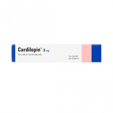 Mặt bên Cardilopin 5Mg điều trị cao huyết áp, đau thắt ngực
