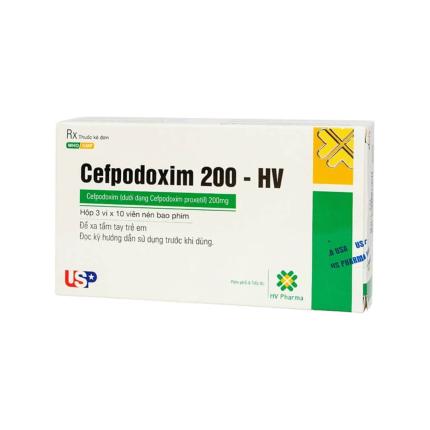 Thuốc Cefpodoxim 200-HV USP - Điều trị nhiễm khuẩn hô hấp 