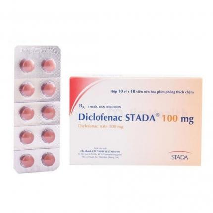 Thuốc chống viêm Diclofenac stada 100Mg