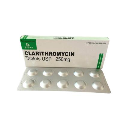 Thuốc Clarithromycin Brawn 250mg