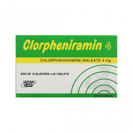 Clorpheniramin 4 điều trị loét dạ dày, thực quản