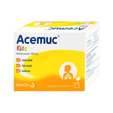 Cốm Acemuc Kids 100mg (30 Gói)