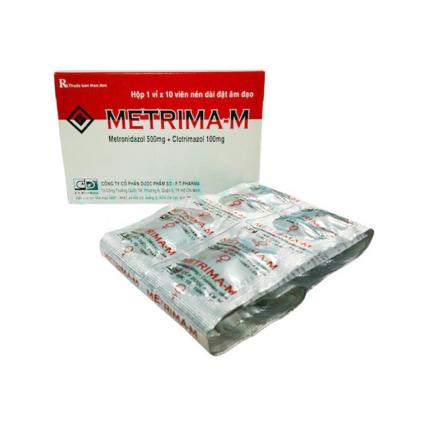 Thuốc đặt Metrima-M (500/100mg) - Điều trị viêm âm đạo