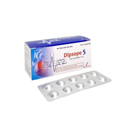Thuốc Dipsope 5 - Điều trị tăng huyết áp vô căn, đau thắt ngực