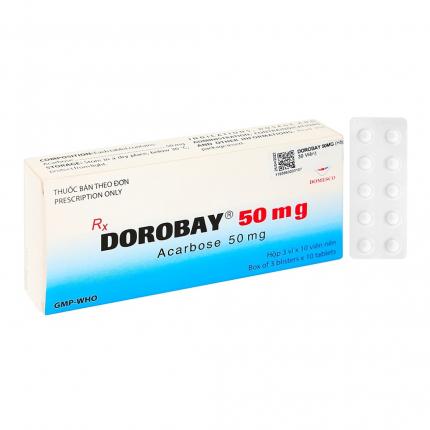 mặt trước thuốc dorobay 50 mg