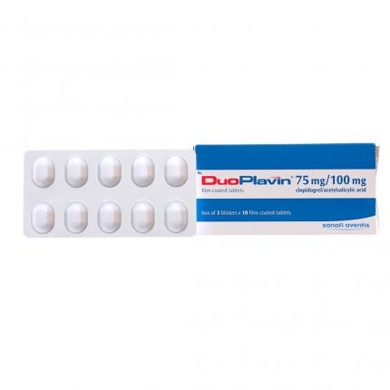 Mặt trước thuốc Duoplavin 75/100