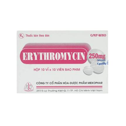 Thuốc Erythromycin Mekophar 250mg