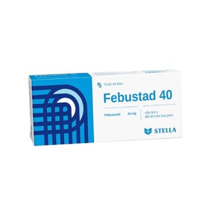 Thuốc Febustad 40 - Điều trị tăng acid uric huyết mạn tính