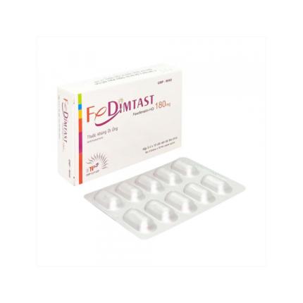 Thuốc Fedimtast 180mg - Điều trị các triệu chứng của viêm mũi dị ứng