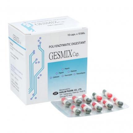 Thuốc Gesmix Trị chán ăn, đầy bụng , khó tiêu