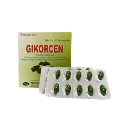 Thuốc Gikorcen 120mg - Điều trị các triệu chứng rối loạn nhận thức
