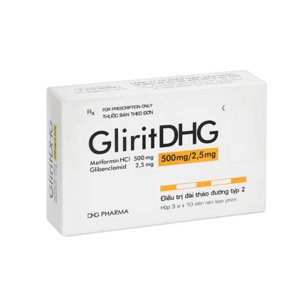 Thuốc GliritDHG 500mg/25mg - Điều trị đái tháo đường type 2
