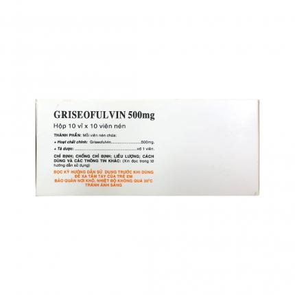 Thuốc Griseofulvin 500mg