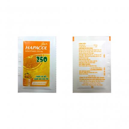 Thuốc Hapacol 250 - Giảm đau, hạ sốt cho trẻ em