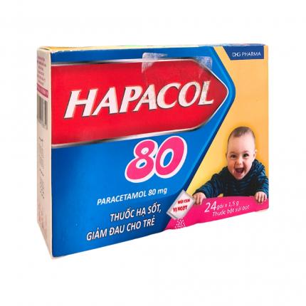 Thuốc Hapacol 80mg - Hạ sốt, giảm đau cho trẻ em