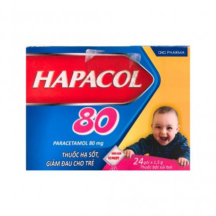 Thuốc Hapacol 80mg - Hạ sốt, giảm đau cho trẻ em