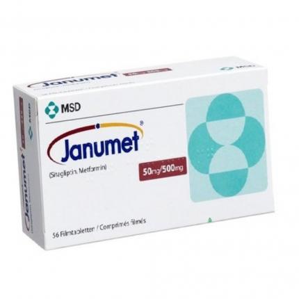 Thuốc Janumet 50mg/500mg Điều Trị Tiểu Đường