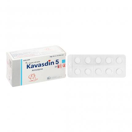 Thuốc Kavasdin 5 - Điều trị tăng huyết áp, đau thắt ngực