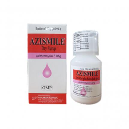 Thuốc kháng sinh Azismile 200mg/5ml