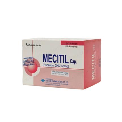 Thuốc Mecitil Cap 5,9mg Sam Nam 