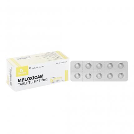 Thuốc Meloxicam Hộp 10 vỉ x 10 viên