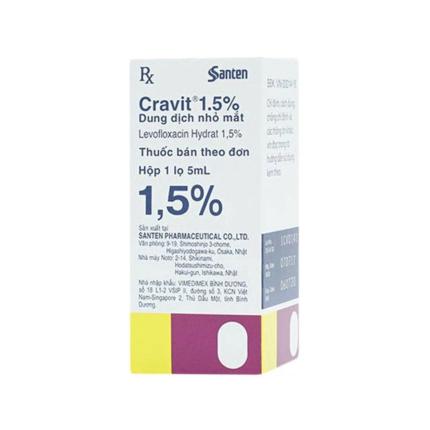 Nhỏ Mắt Cravit 1.5%