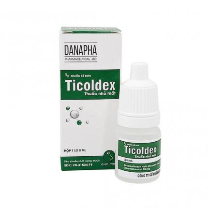 Thuốc nhỏ mắt Ticoldex lọ 5ml