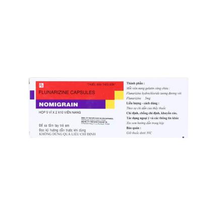 Thuốc Nomigrain 5mg