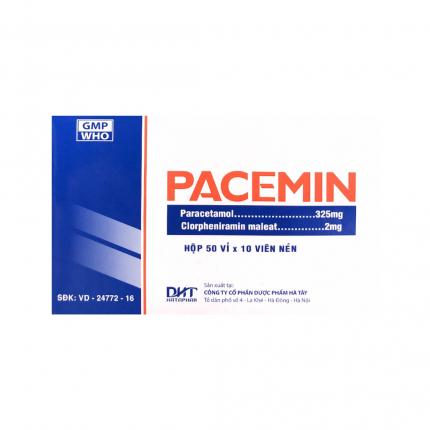 Thuốc Pacemin 325mg - Điều trị hạ sốt, giảm đau, hắt hơi, sổ mũi