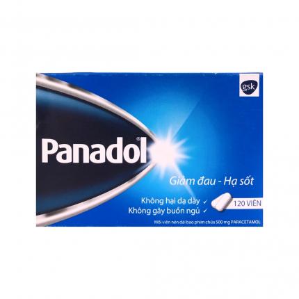 Thuốc Panadol - Điều trị giảm đau - hạ sốt hộp 120 viên