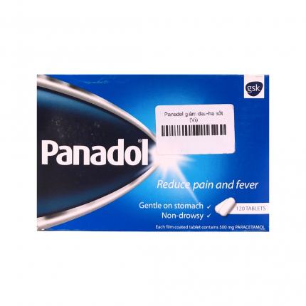 Thuốc Panadol - Điều trị giảm đau - hạ sốt hộp 120 viên