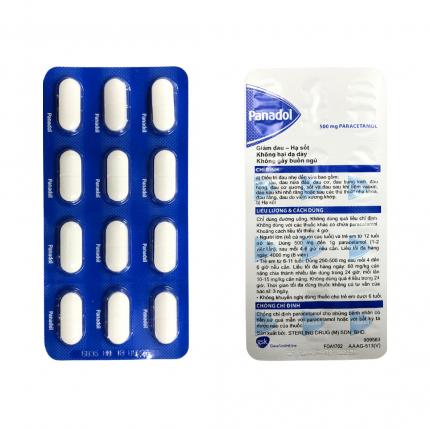 Thuốc Panadol - Điều trị giảm đau - hạ sốt hộp 120 viên