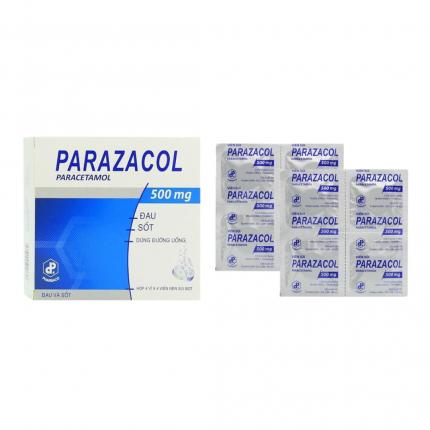 Thuốc Parazacol 500mg - Giảm đau, hạ sốt