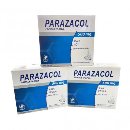 Thuốc Parazacol 500mg - Giảm đau, hạ sốt