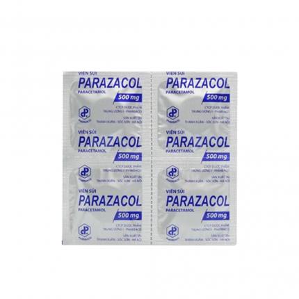 Thuốc Parazacol 500mg - Giảm đau, hạ sốt