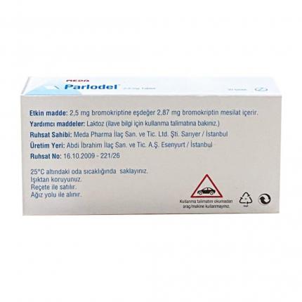 Thuốc Parlodel 2,5mg Meda