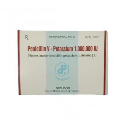 Thuốc Penicilin V Kali (1.000.000IU) Pharbaco - Điều trị nhiễm khuẩn