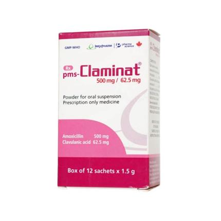 Thuốc Pms-Claminat 500mg/62.5mg