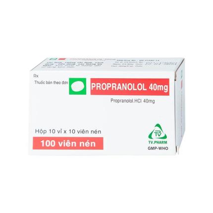 Thuốc Propranolol 40mg