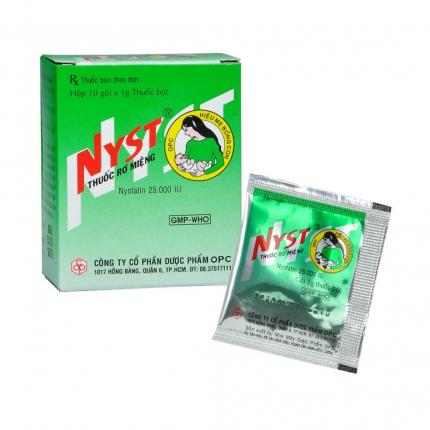 Thuốc rơ miệng Nyst Điều trị bệnh nấm miệng