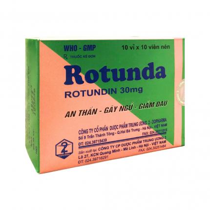 Thuốc Rotunda (30mg) - Điều trị mất ngủ, an thần
