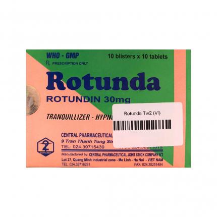 Thuốc Rotunda (30mg) - Điều trị mất ngủ, an thần